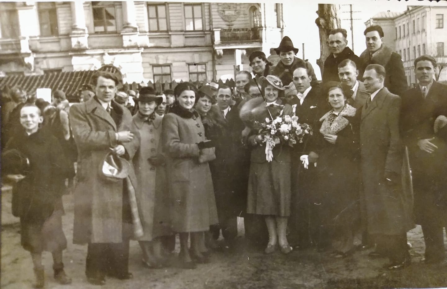 Jadwigos ir Jano Chomskių vestuvės Vilniuje(?), 1939 m. balandžio 10 d.